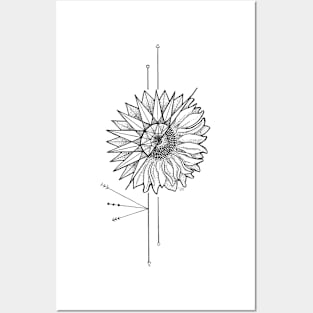 Sunflower Direction Posters and Art